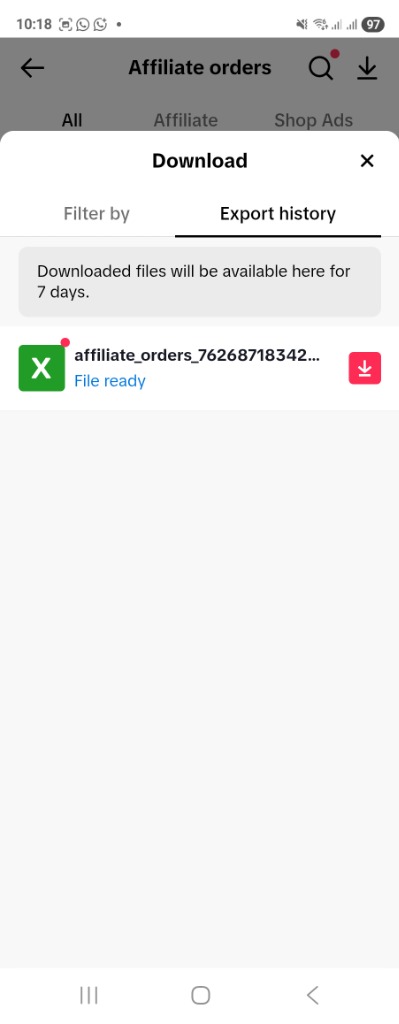Export Excel